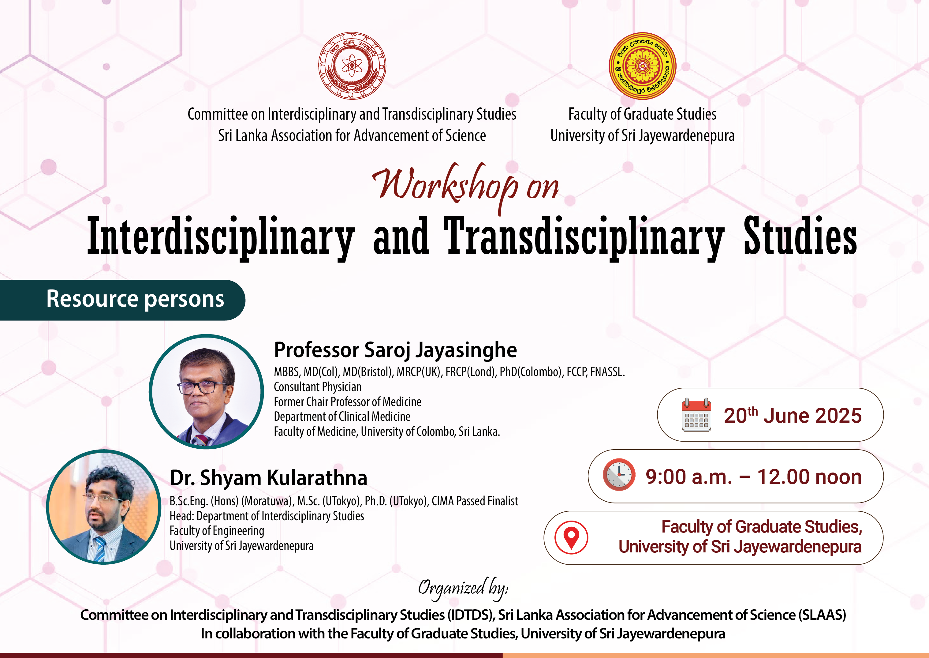 Awareness Workshop on IDTD Studies Flyer